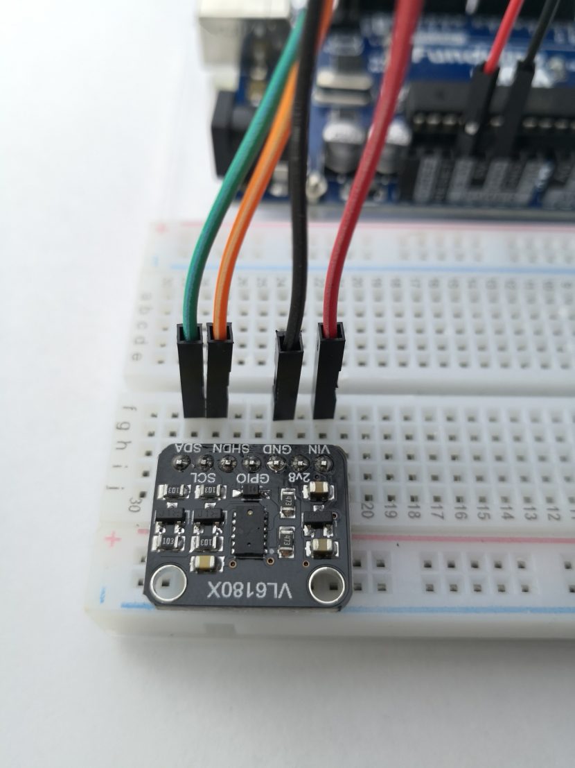 Entfernungsmessung mit dem VL6180X - Funduino