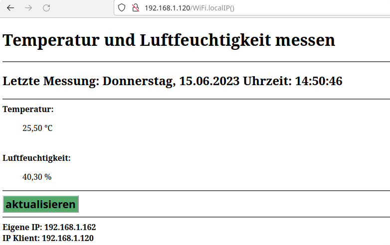 Wetterstation mit dem Wemos D1 - Funduino