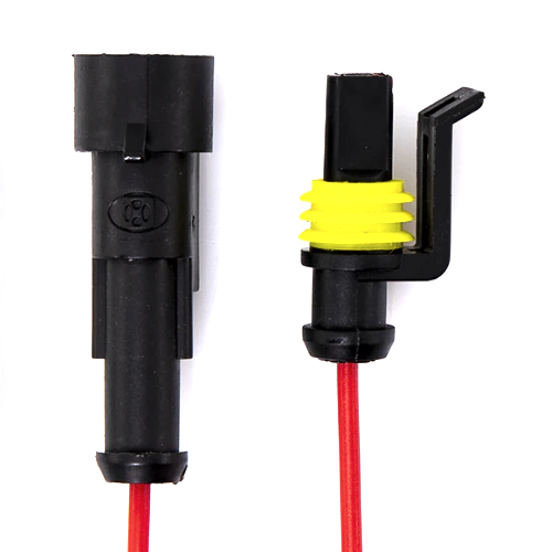1-pin connector - IP67 waterproof, M16, with socket