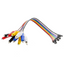 Jumper wires with alligator clips - 10 pieces, 22 cm, female