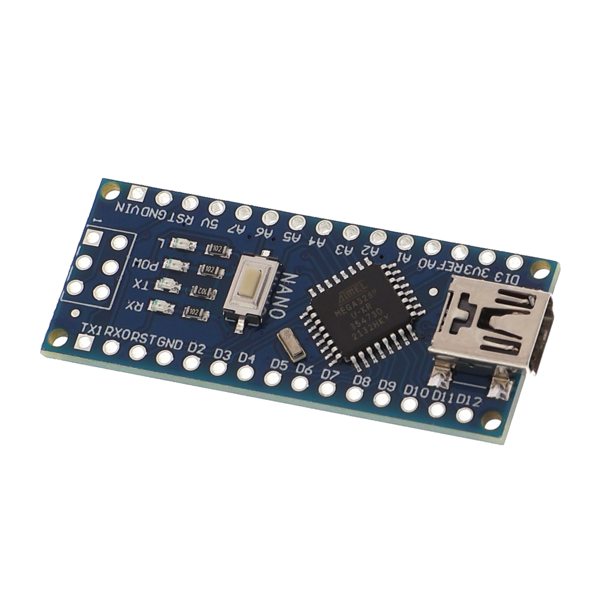 Funduino Nano R3 Mikrocontroller - ATmega328P, CH340, ungelötet
