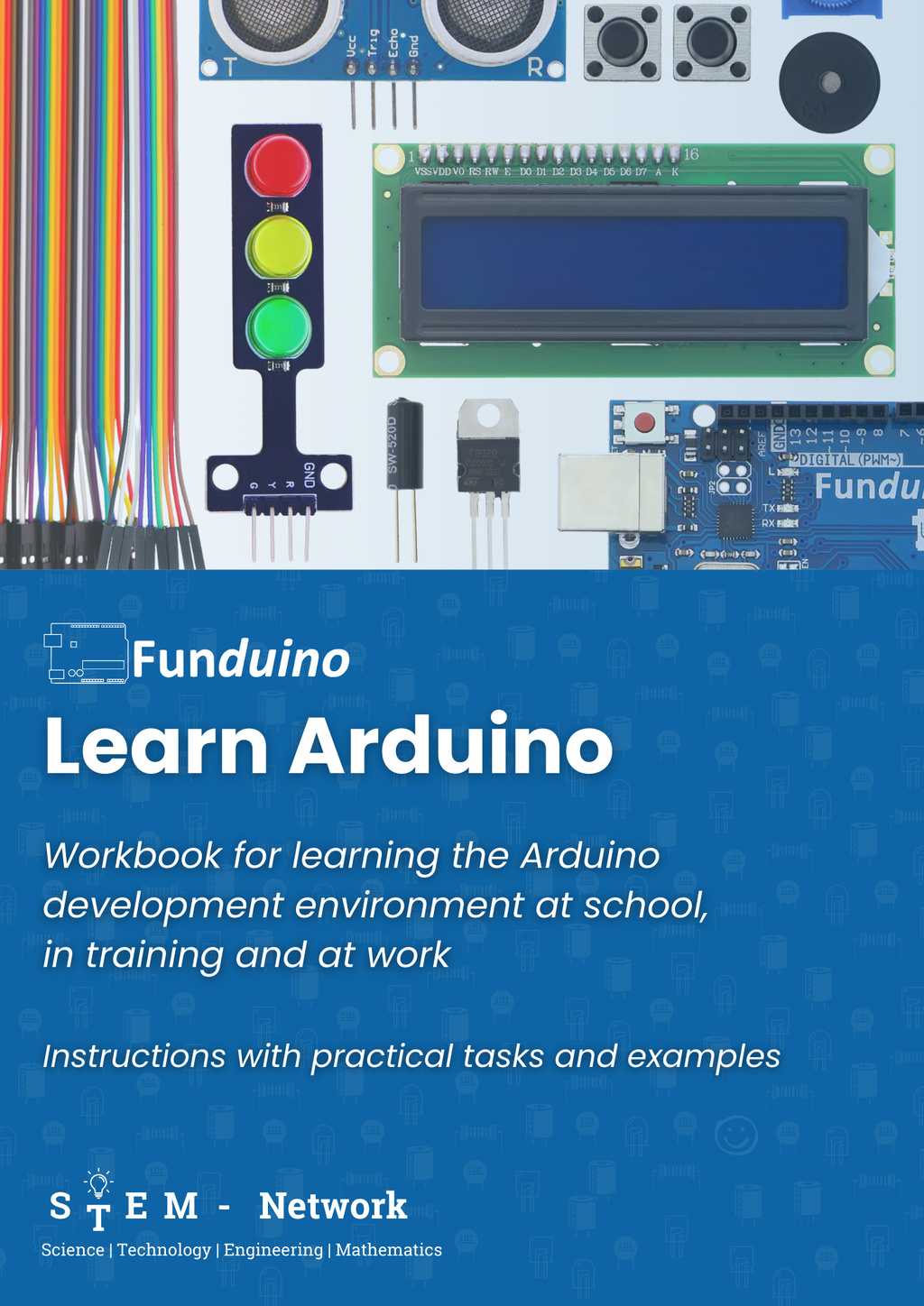 Master-Kit di avvio Funduino per Arduino con quaderno di esercizi digitale
