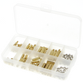 Kit surtido de 120 piezas con separadores M3, espaciadores, tornillos y tuercas hexagonales de latón