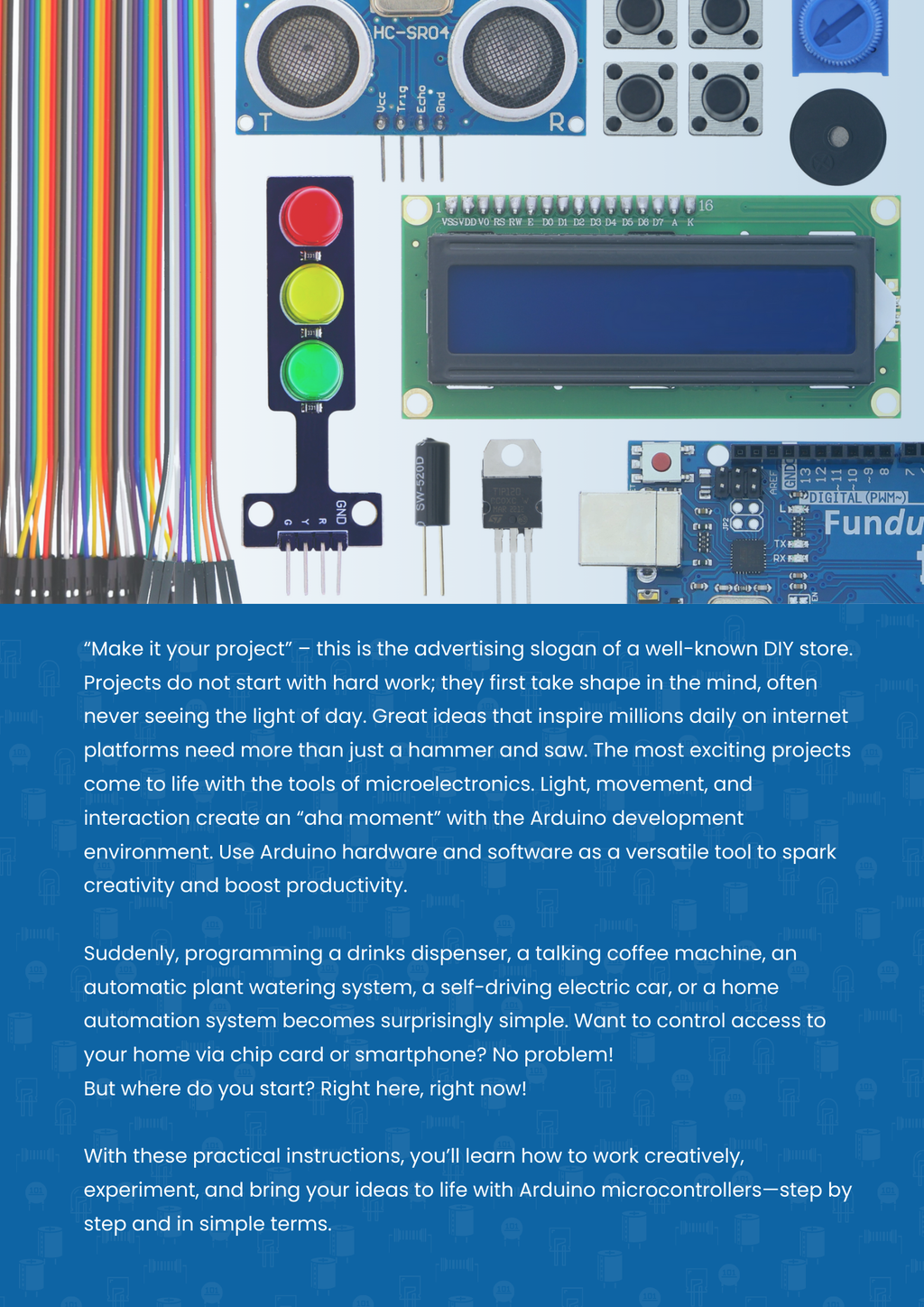 Master-Kit di avvio Funduino per Arduino con quaderno di esercizi digitale