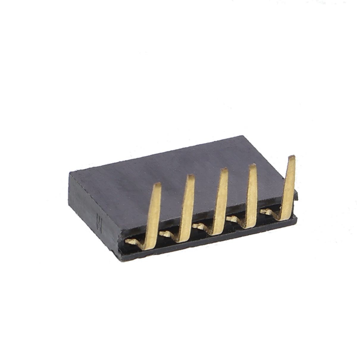 Buchsenleiste 2,54 mm - gebogen, 1-reihig, 4,65 mm, 2- bis 24-polig