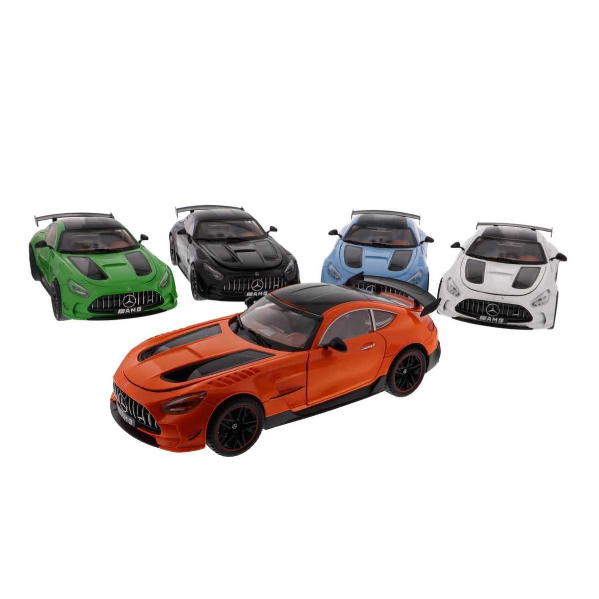 Voiture miniature Master Mercedes AMG GT à l'échelle 1:18 - couleurs variées