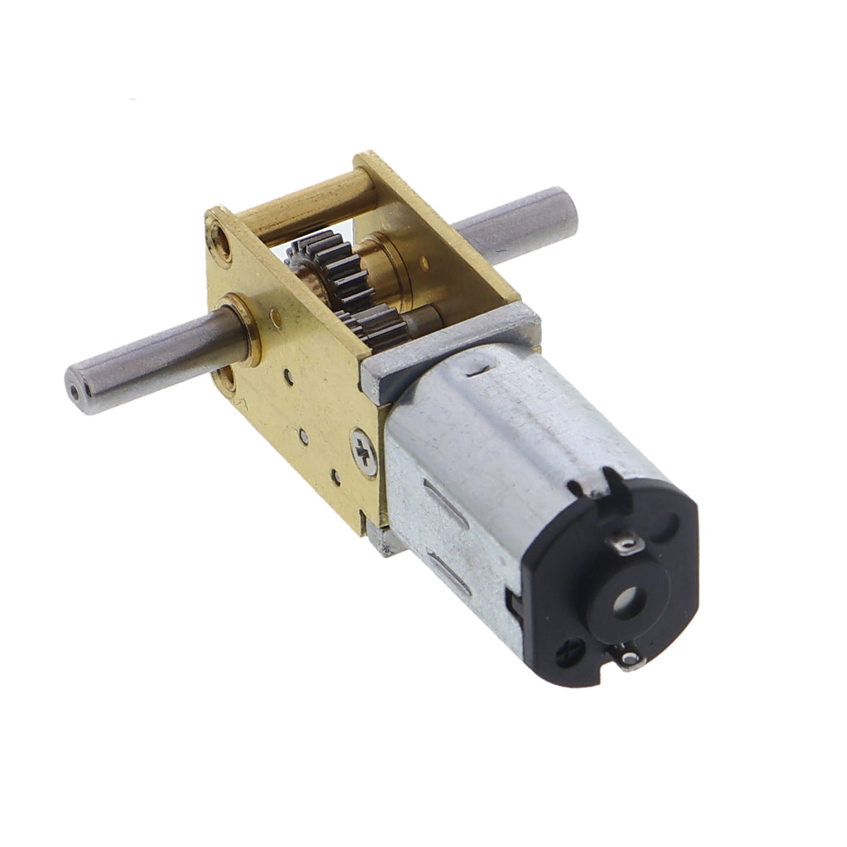 N20 worm gear motor - 12 V, 136 rpm, dual shaft