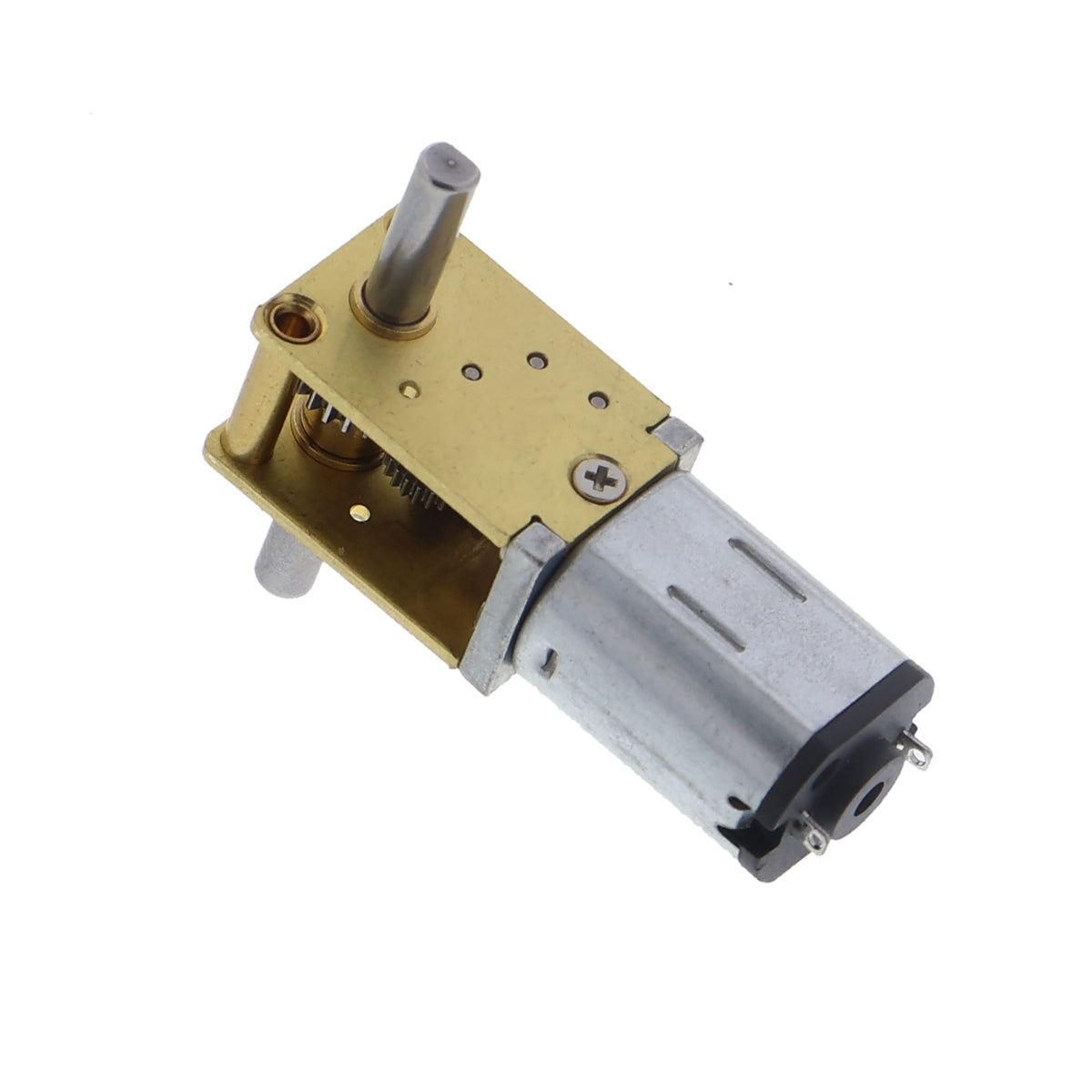 N20 worm gear motor - 12 V, 136 rpm, dual shaft