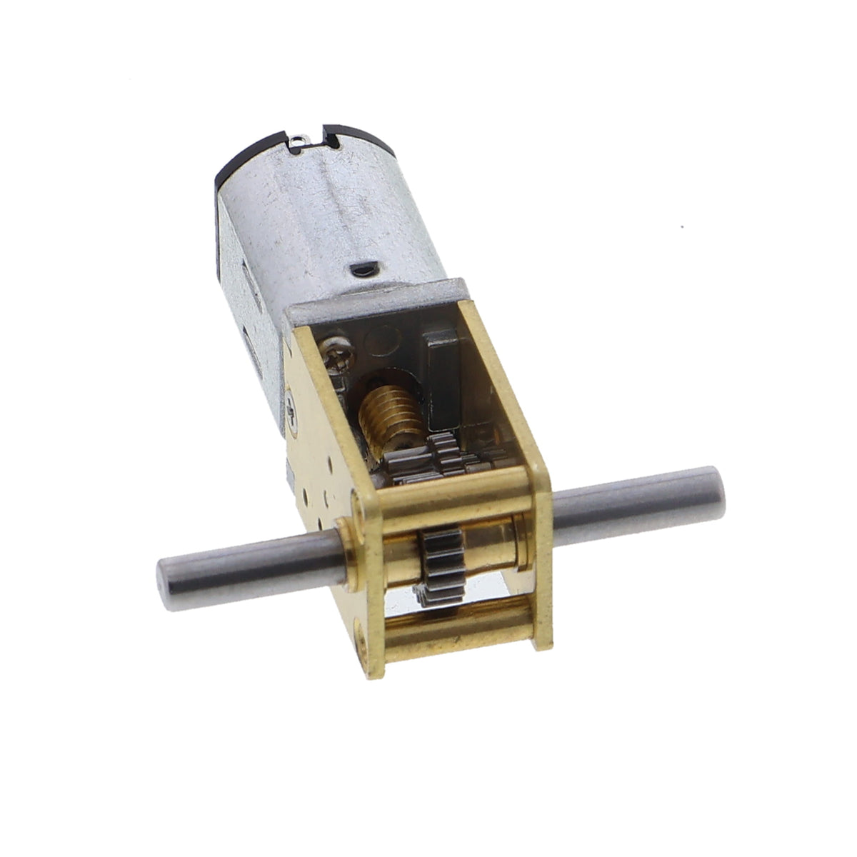 N20 worm gear motor - 12 V, 136 rpm, dual shaft