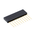 Female Header 2.54 mm - single row, 11 mm pin length, 4- to 40-pin