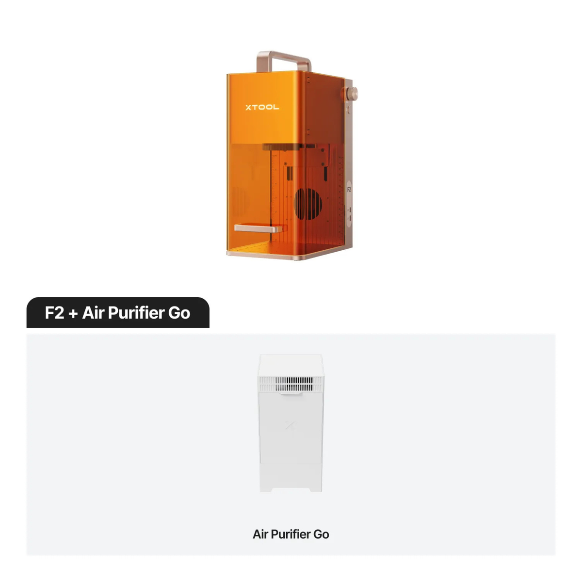 Incisore laser XTool F2 con Air Purifier Go - diodo da 15 W, infrarossi da 5 W