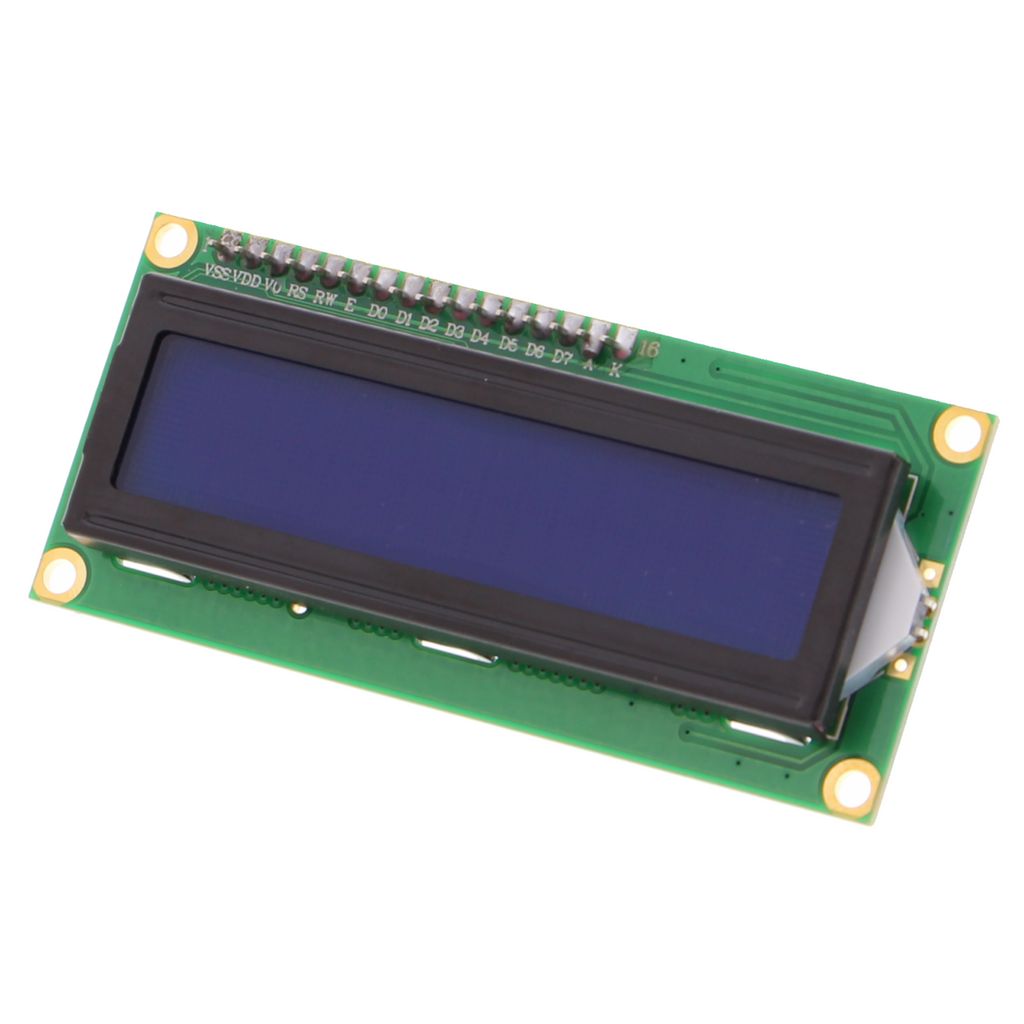 1602 I2C LCD Modul - 2x16 Zeichen, HD44780, blau