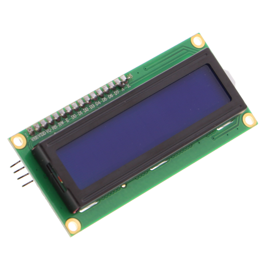 1602 I2C LCD Modul - 2x16 Zeichen, HD44780, blau