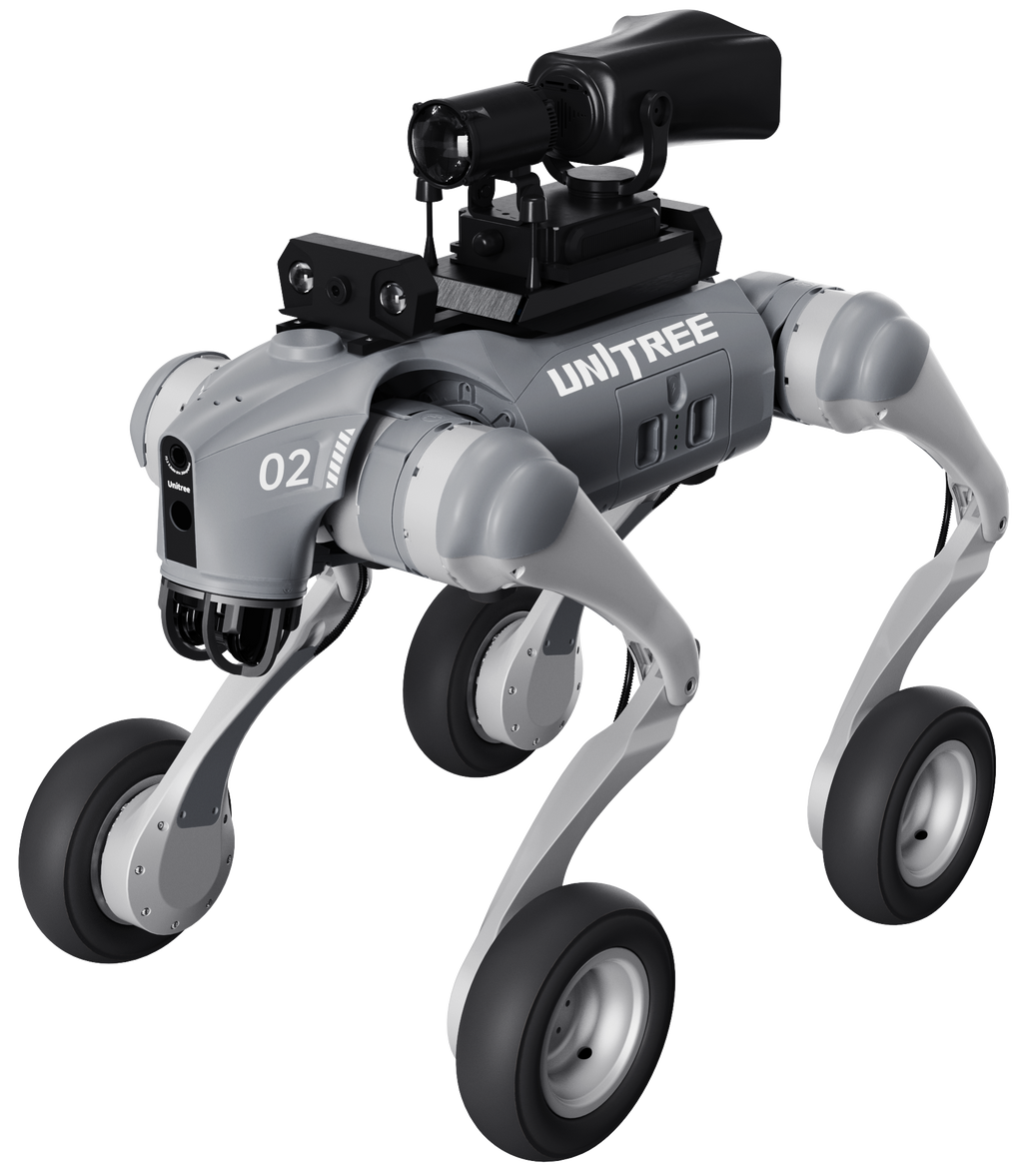 Master-Unitree Go2-W (Wheeled) robot