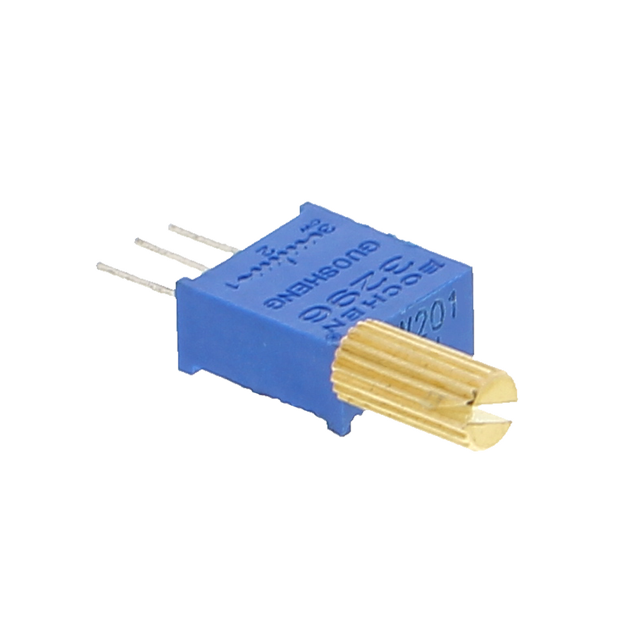 Trimmer de precisión / potenciómetro giratorio de 200 Ohm con eje metálico largo