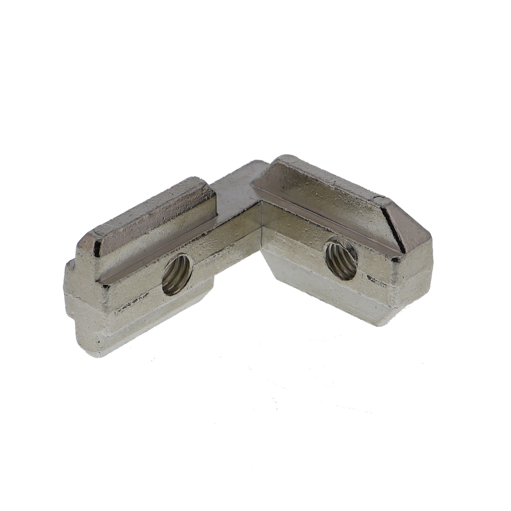 Conector de esquina interior oculto Master (forma de L) para perfiles de aluminio 2020 / 3030 / 4040 / 4545