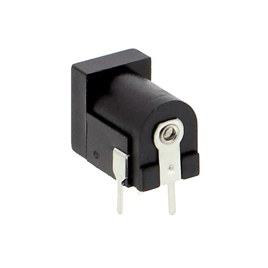 Connecteur cylindrique creux 2.1mm x 5,5mm pour breadboards / prise jack CC / connecteur femelle à encastrer