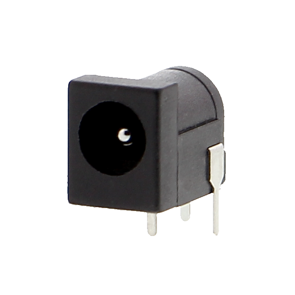 Connecteur cylindrique creux 2.1mm x 5,5mm pour breadboards / prise jack CC / connecteur femelle à encastrer
