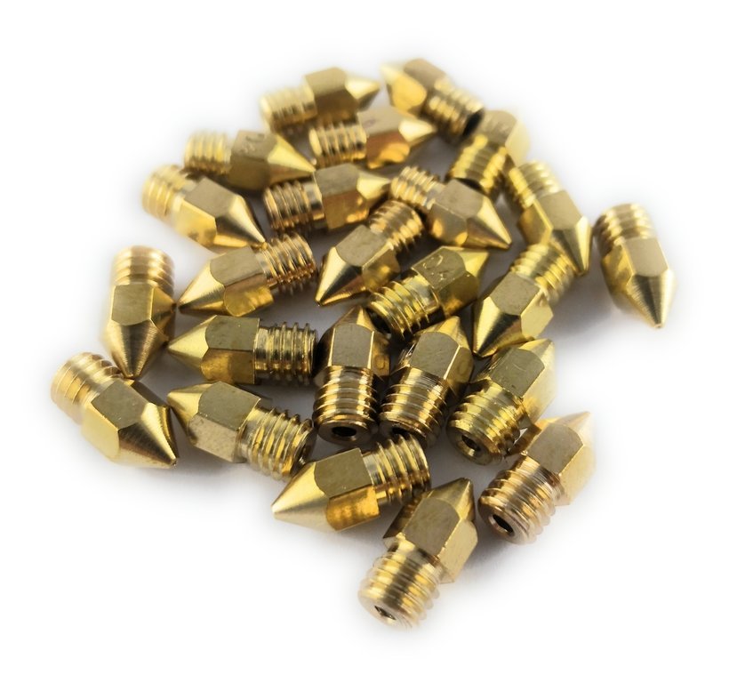 Set met 22 extrudermondstukken van 0.2 mm - 1.0 mm voor 1.75 mm filament
