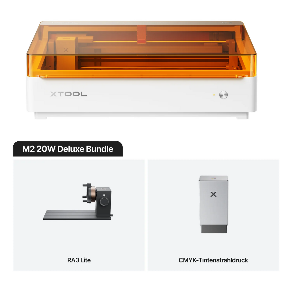 XTool M2 20 W Lasergravierer - Diodenlaser, 426 x 320 mm, verschiedene Ausführungen