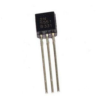 2N5551 NPN transistor - 160 V, 0.6 A, TO-92