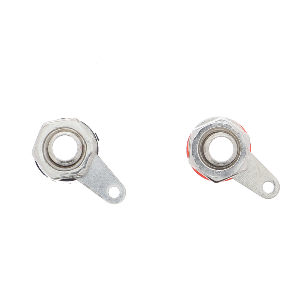 4 mm banana socket - 2 pieces, red and black, panel-mount