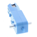 3-6V TT-tandwielmotor - 1:90 overbrenging, volledig metalen tandwielkast, dubbele as, 110RPM