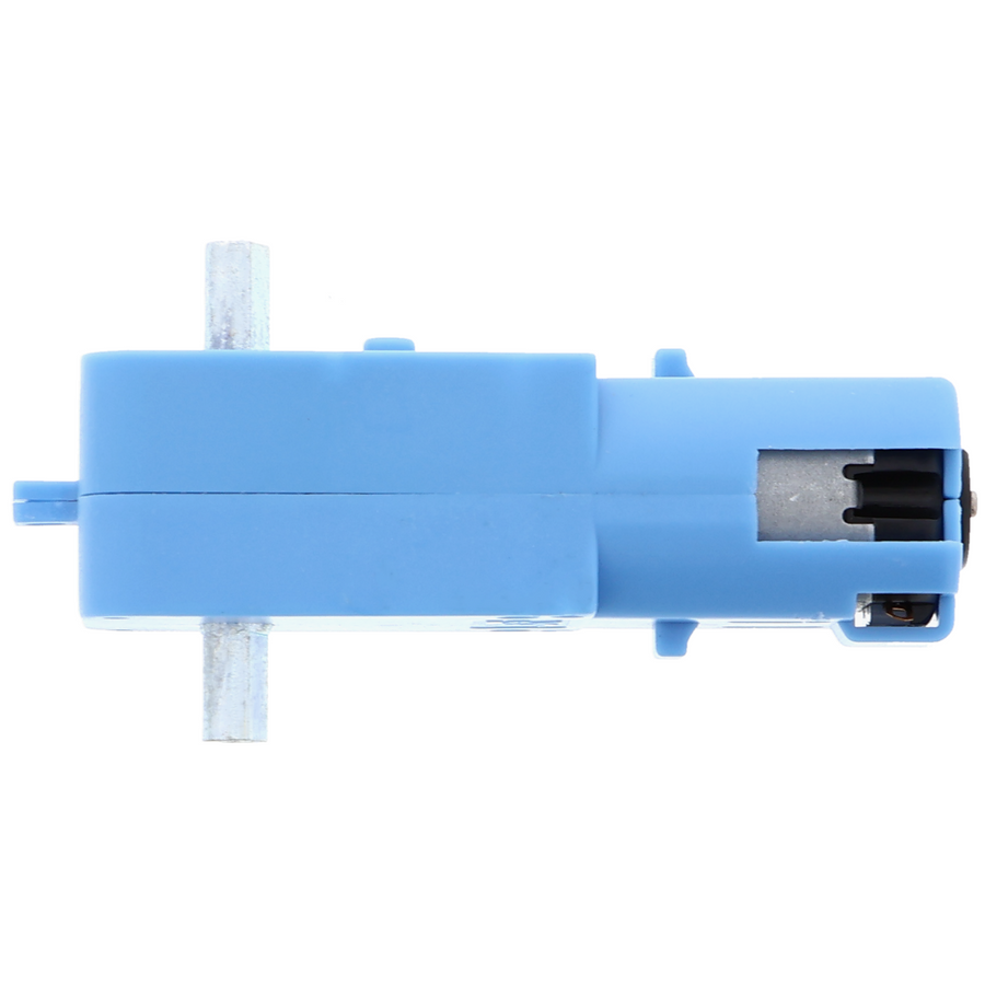 3-6V TT-tandwielmotor - 1:90 overbrenging, volledig metalen tandwielkast, dubbele as, 110RPM