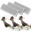 Breadboard Bundle - 3 Stück mit 830 Kontakten, 195 Jumperkabel M/M