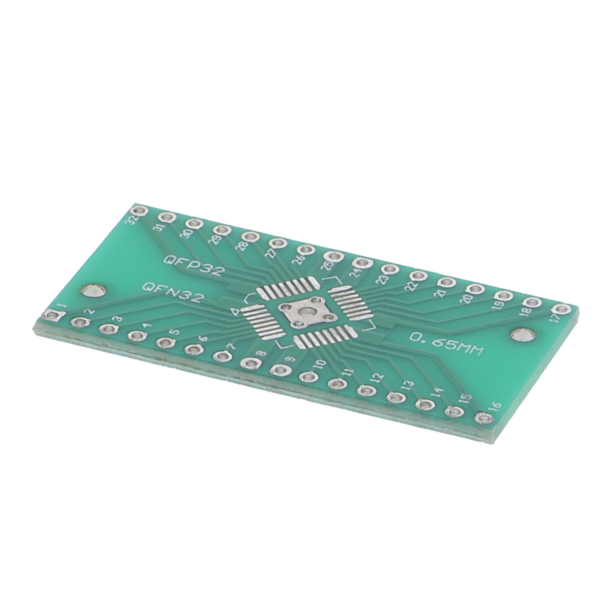 Scheda adattatore QFN32 / QFP32 a DIP - breakout da SMD a DIP, passo da 0,65 mm e 0,8 mm