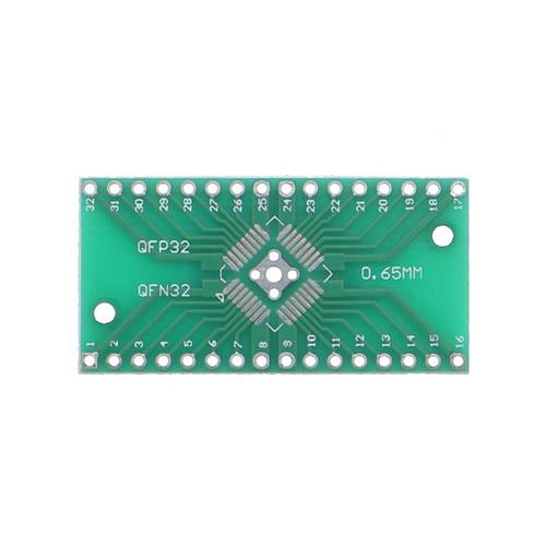 Adapterplatine QFN32 QFP32 auf DIP32 - SMD-Breakout, 0,65 und 0,8 mm Pitch