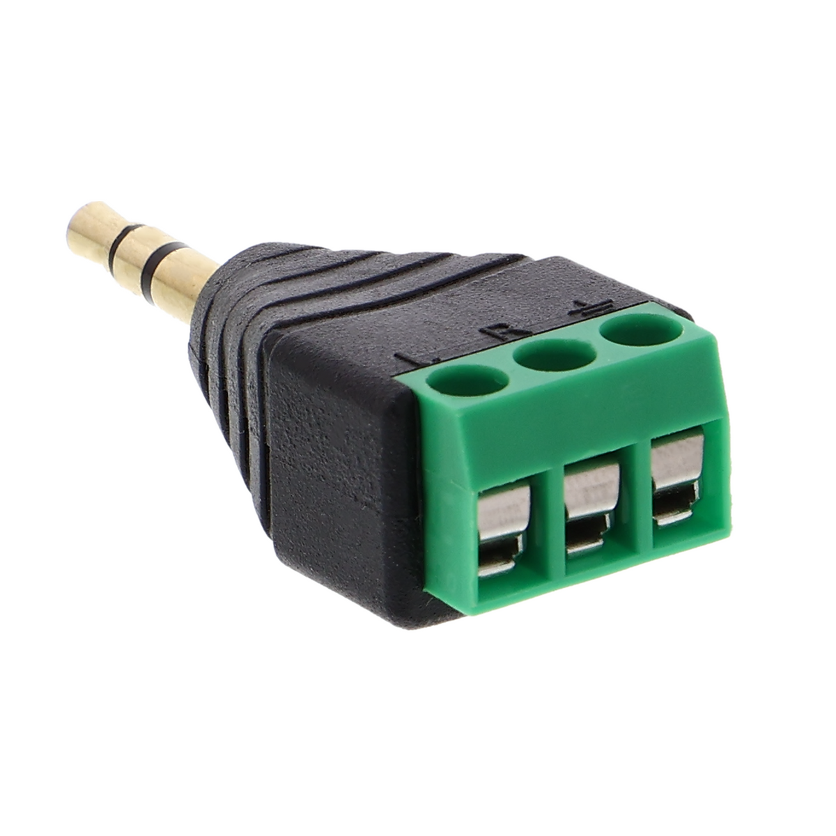 3.5 mm jack adapter - screw terminals, 3-pin, 30 cm