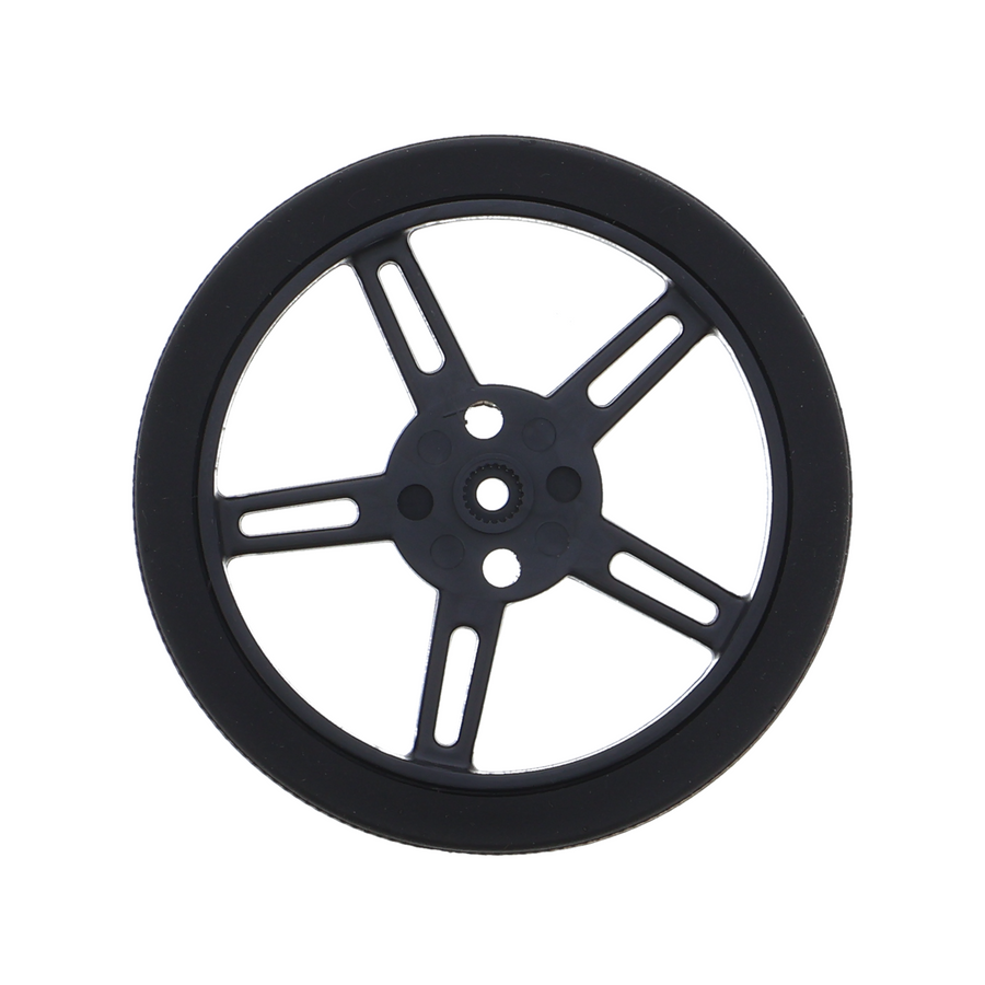 Ruota da 56 mm per microservo (SG90 / SG92 / MG90) - ruota per servo per robotica e modellismo