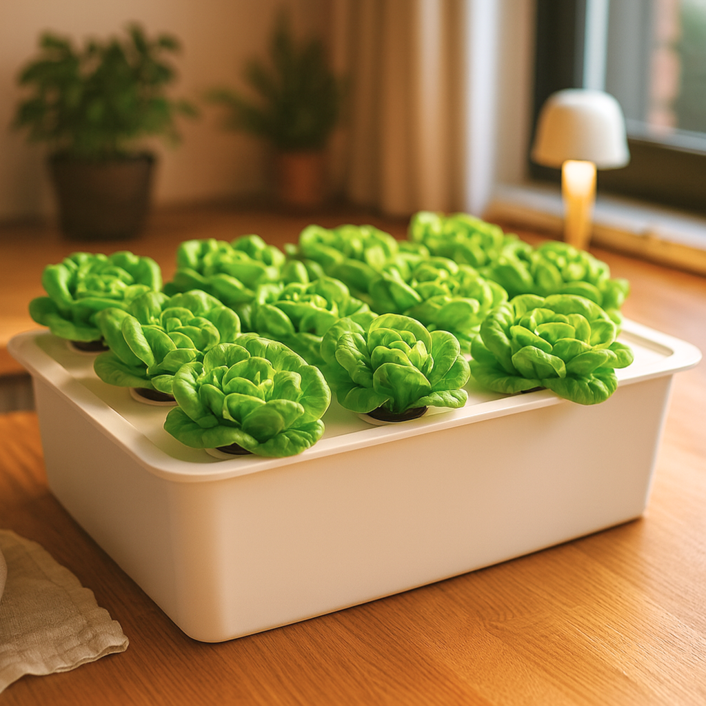 Hydroponische binnenbox met 11 plantgaten - hydroponisch systeem voor thuis