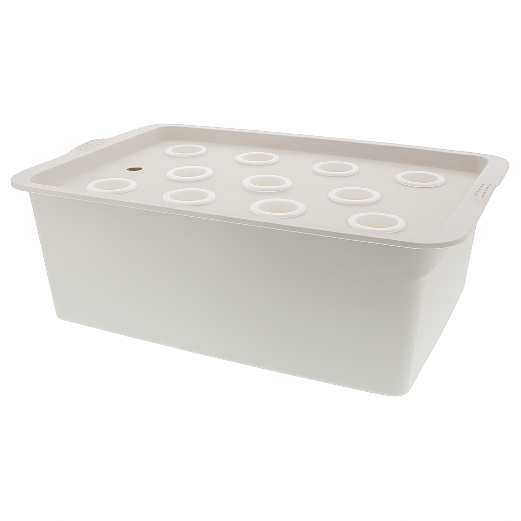Hydroponische binnenbox met 11 plantgaten - hydroponisch systeem voor thuis