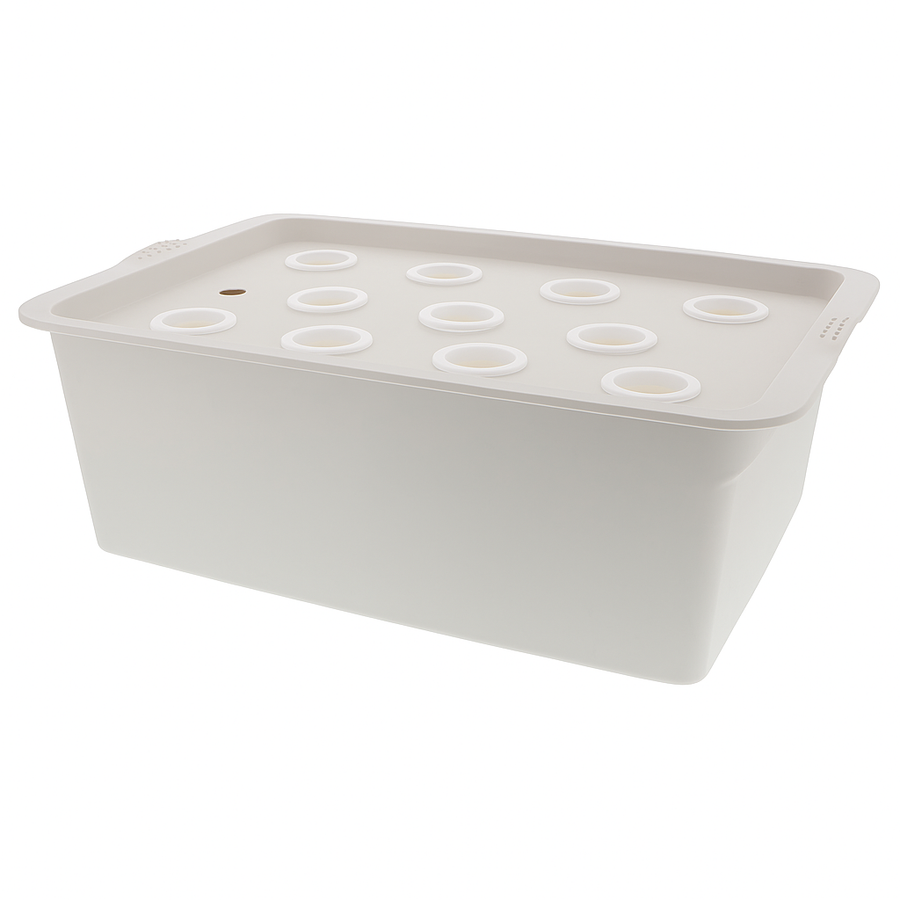 Hydroponische binnenbox met 11 plantgaten - hydroponisch systeem voor thuis