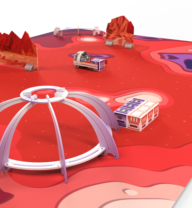 Tapis de défis Ozobot : Mars