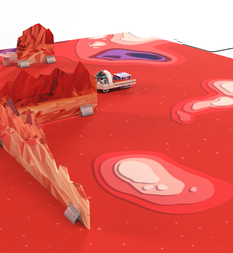 Tapis de défis Ozobot : Mars