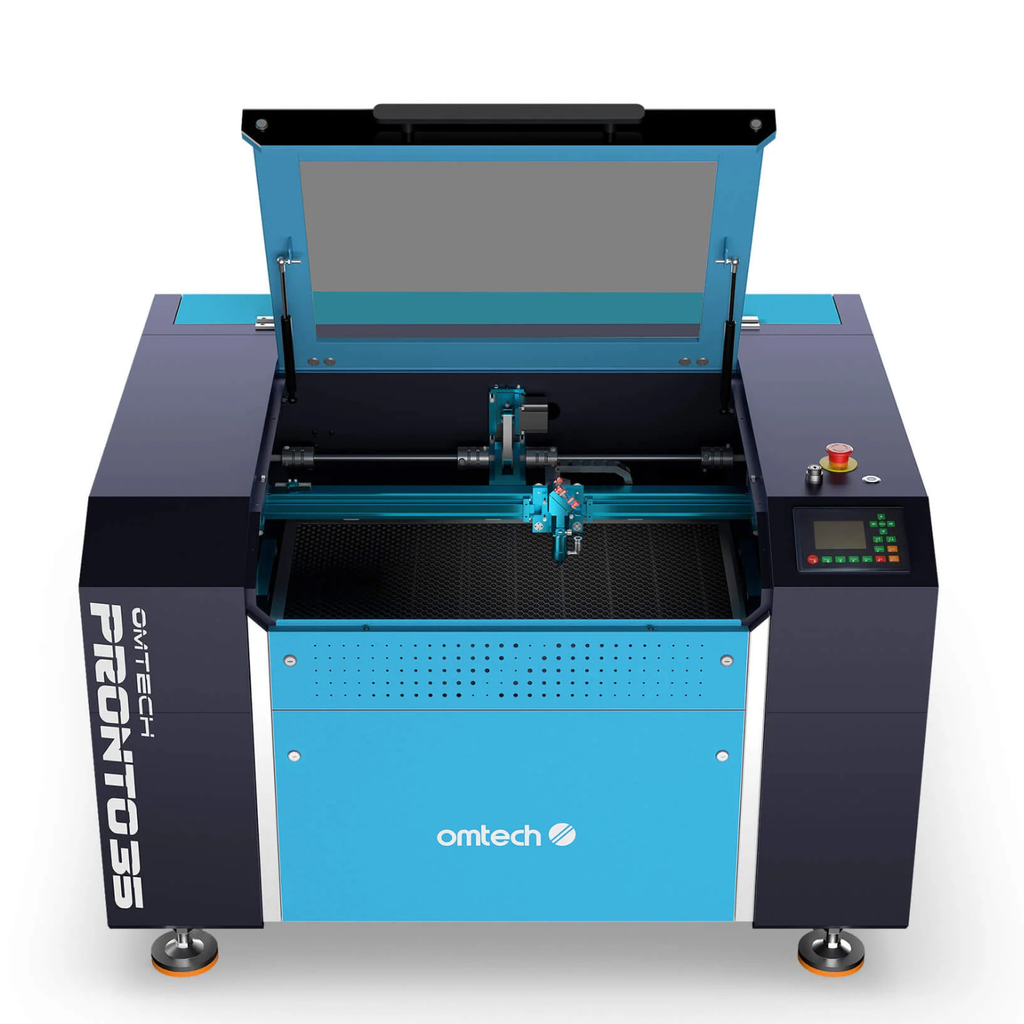 OMTech Pronto-35S | Découpeuse et graveuse laser CO2 60W avec surface de gravure de 700x500mm