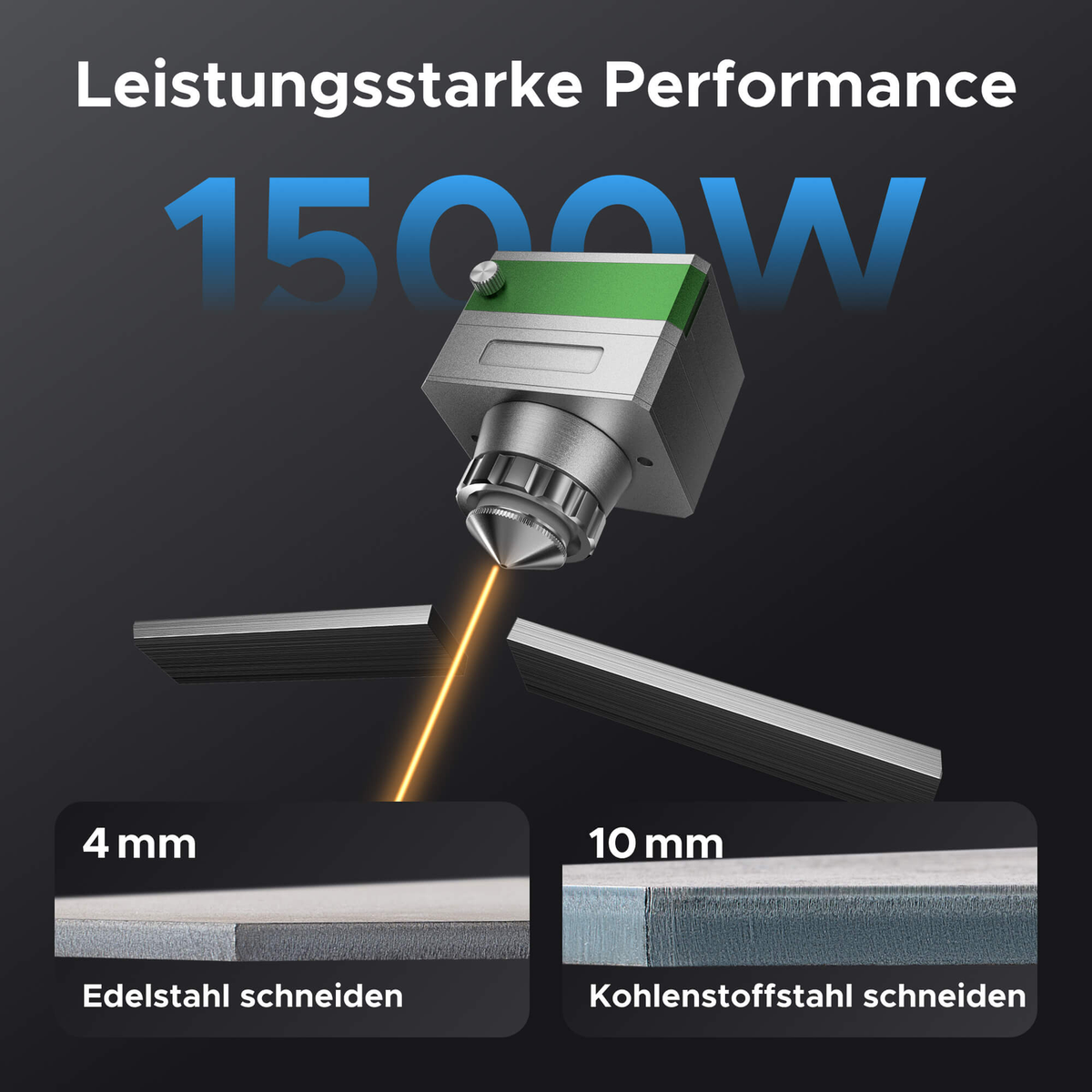OMTech FC-22 Faserlaser-Schneidmaschine - 1500 W, 600 x 600 mm