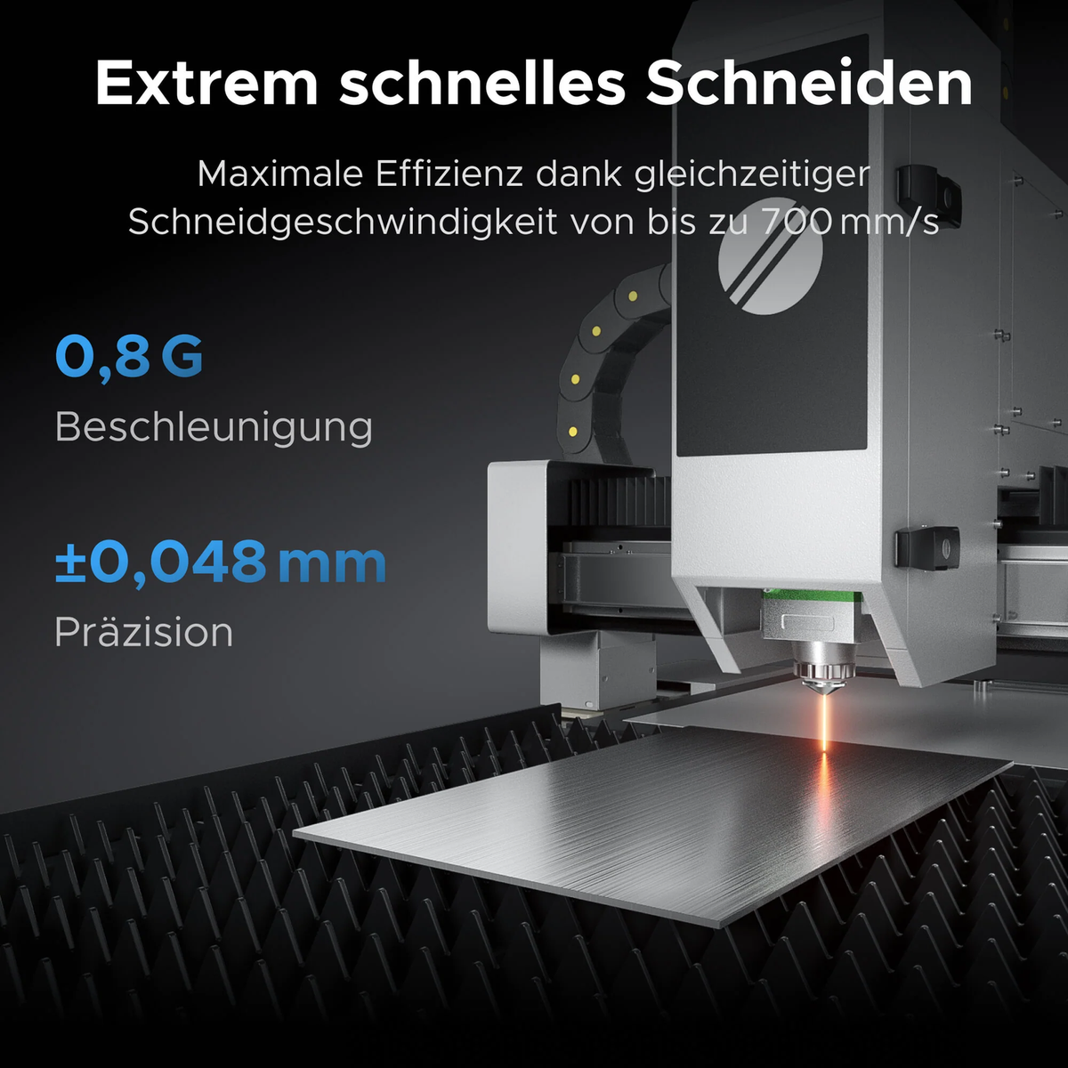 OMTech FC-22 | 1.500 W fiberlasersnijmachine voor metalen