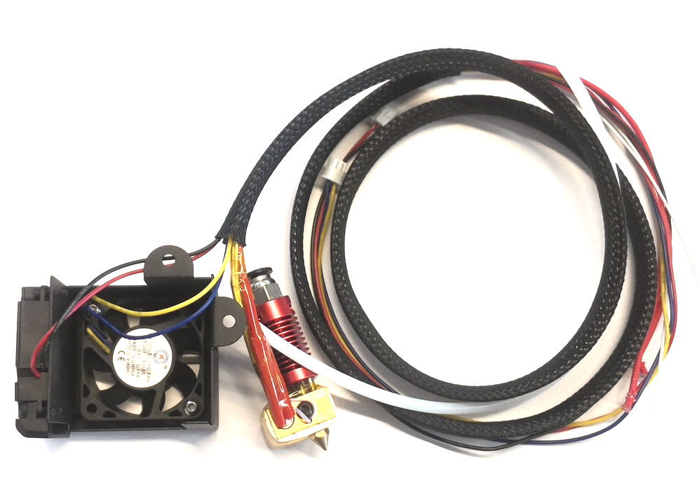 3D-printer-MK8-hotend-compleetset 24 V, 1.75/0.4 mm met ventilator - CR-10S Pro, Ender 3 enz.