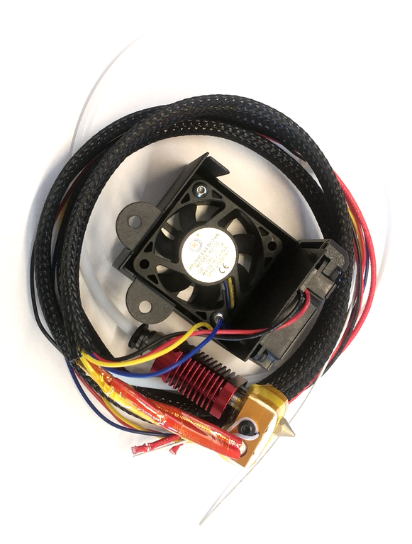 3D-printer-MK8-hotend-compleetset 24 V, 1.75/0.4 mm met ventilator - CR-10S Pro, Ender 3 enz.