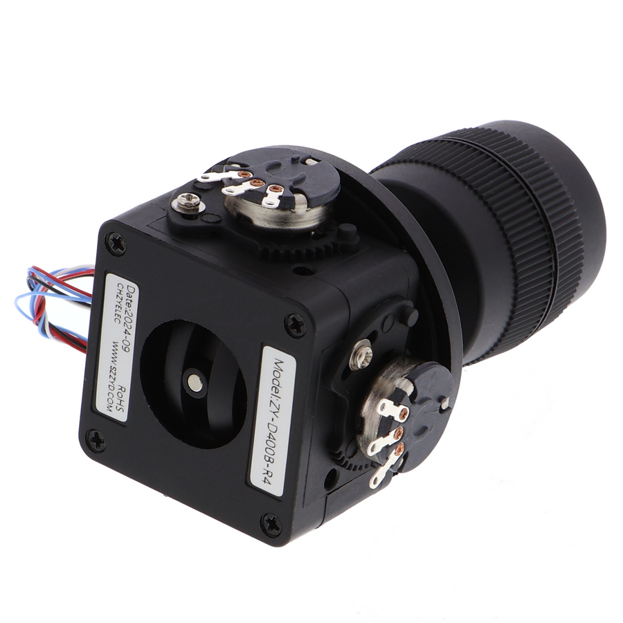 Joystick de 4 ejes ZY-D400B-R4 con pomo negro