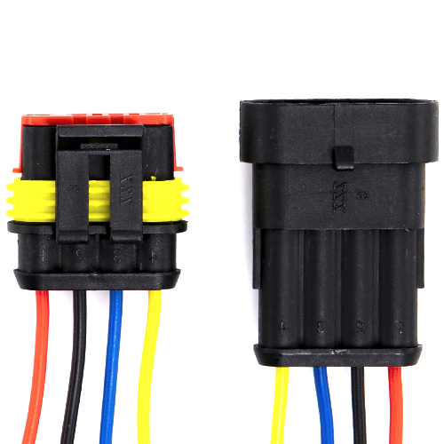 Conector de conexión de 4 pines, impermeable, enchufe y receptáculo