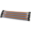 Female-to-female breadboard wires - 40 pieces, 20 cm