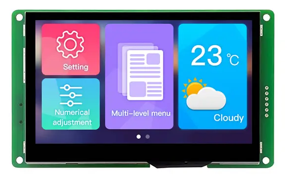 4.3" touchdisplay DMG48270C043_05W - 480 * 272, TTL/RS232