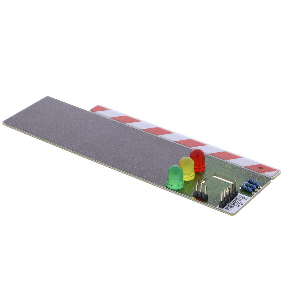 Semaforo con sbarra per progetti Arduino, con servo e LED da 8mm