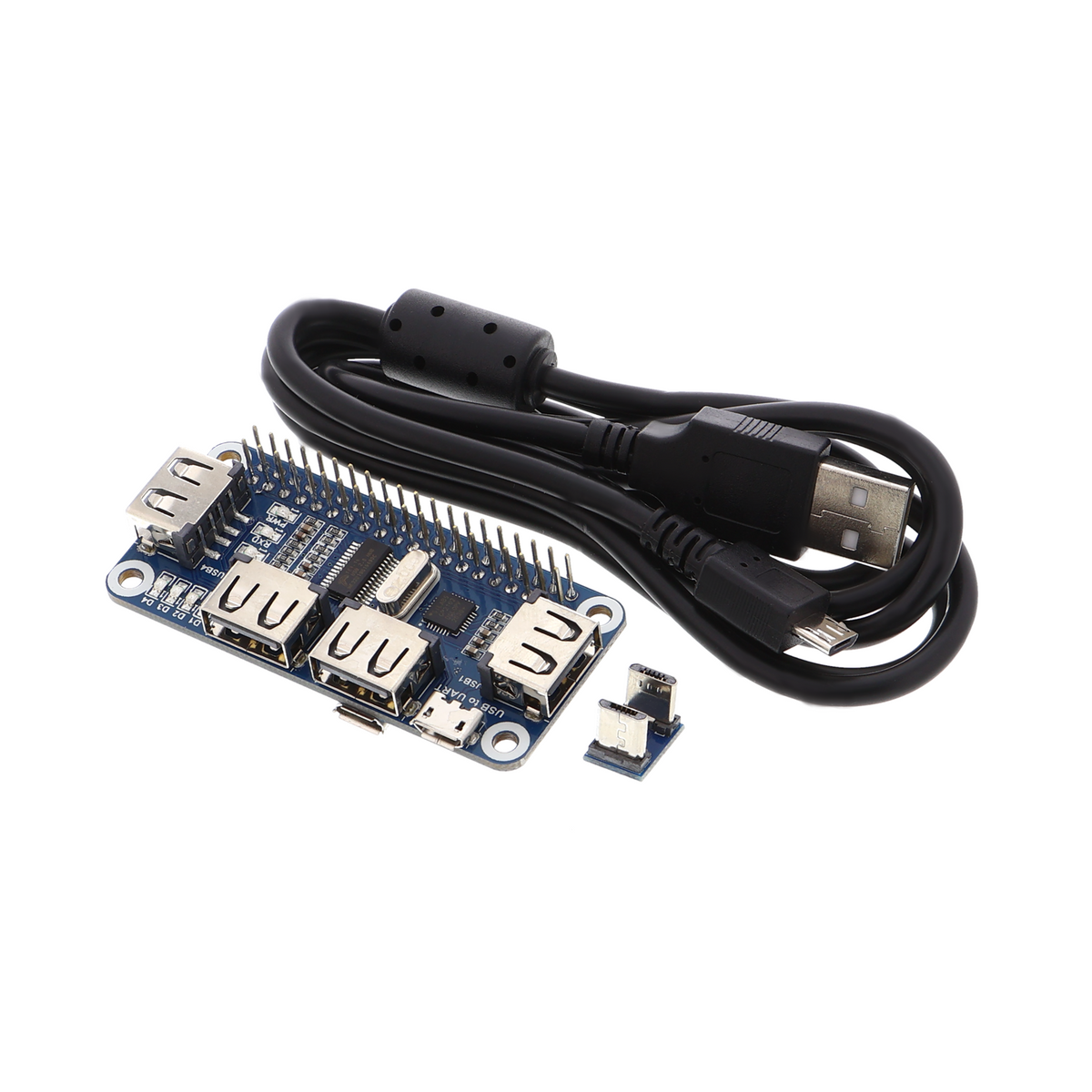 USB to TTL hub adapter - 4 channels, 3.3 V, for Raspberry Pi Zero