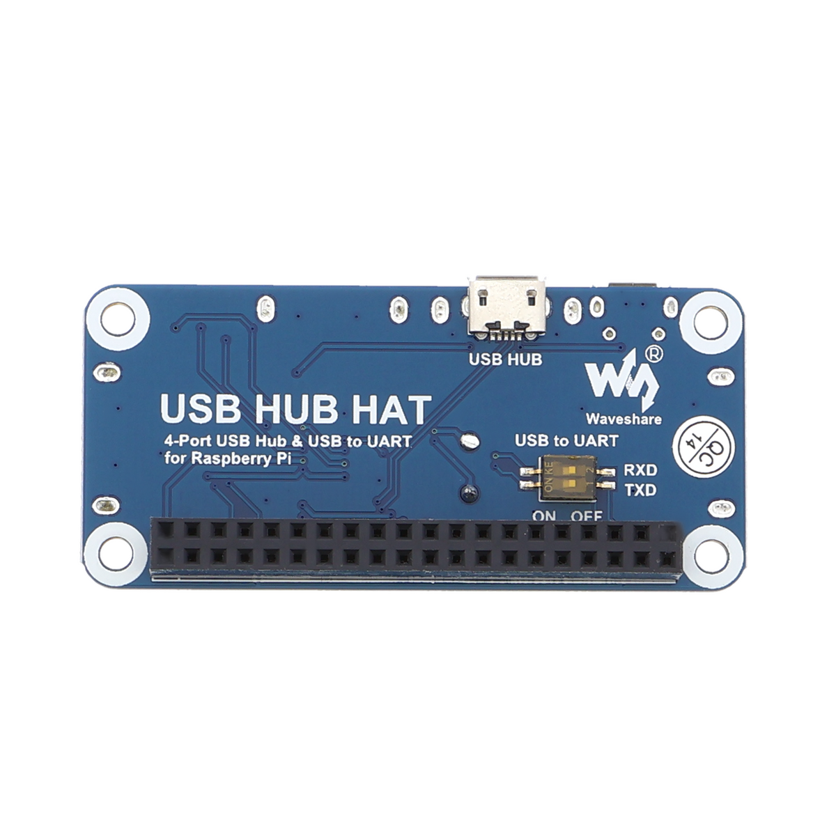 USB to TTL hub adapter - 4 channels, 3.3 V, for Raspberry Pi Zero